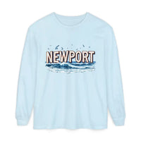 Newport Beach Long Sleeve T Shirt Relaxed Coastal Style Wear - Ocean State Styles
