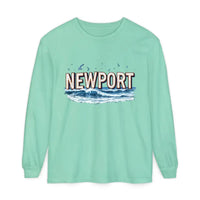Newport Beach Long Sleeve T Shirt Relaxed Coastal Style Wear - Ocean State Styles