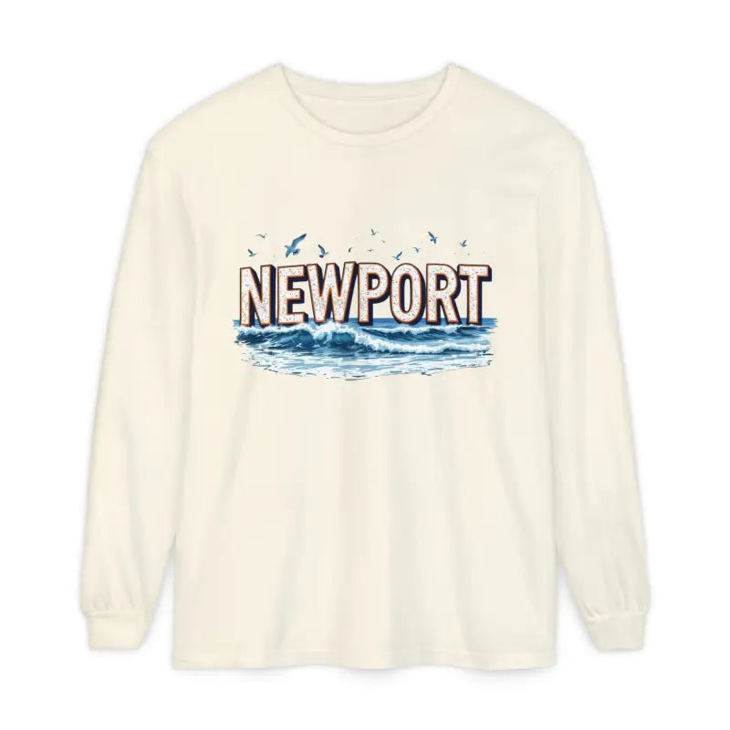 Newport Beach Long Sleeve T Shirt Relaxed Coastal Style Wear - Ocean State Styles