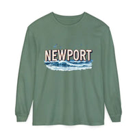 Newport Beach Long Sleeve T Shirt Relaxed Coastal Style Wear - Ocean State Styles