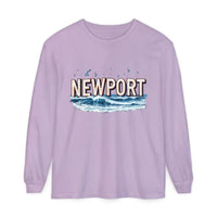 Newport Beach Long Sleeve T Shirt Relaxed Coastal Style Wear - Ocean State Styles