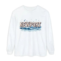 Newport Beach Long Sleeve T Shirt Relaxed Coastal Style Wear - Ocean State Styles