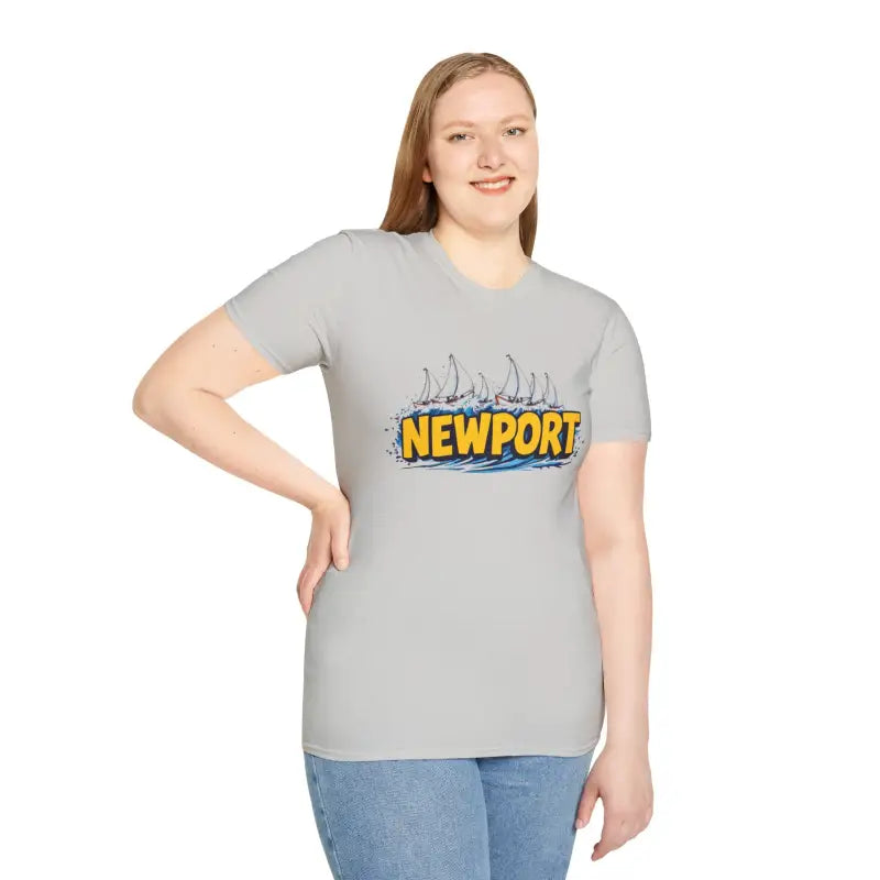 Newport Graphic Unisex Softstyle T-Shirt for Casual Days - Ocean State Styles