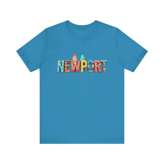 Newport Surfing Inspired Unisex Jersey Tee for Beach Lovers - Ocean State Styles