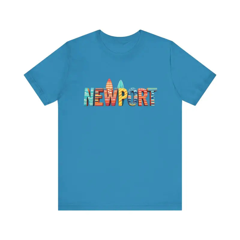 Newport Surfing Inspired Unisex Jersey Tee for Beach Lovers - Ocean State Styles