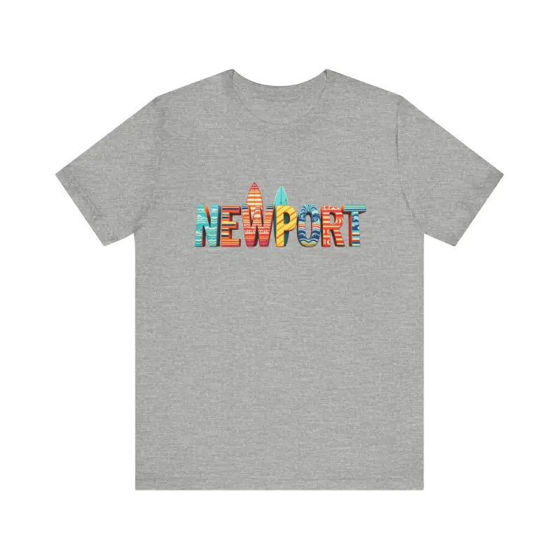 Newport Surfing Inspired Unisex Jersey Tee for Beach Lovers - Ocean State Styles