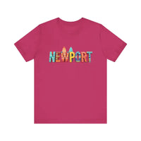 Newport Surfing Inspired Unisex Jersey Tee for Beach Lovers - Ocean State Styles