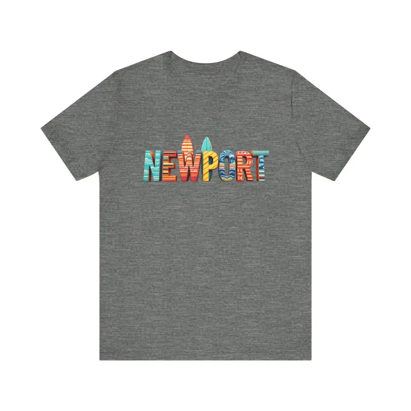 Newport Surfing Inspired Unisex Jersey Tee for Beach Lovers - Ocean State Styles