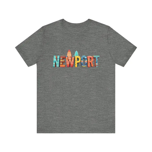 Newport Surfing Inspired Unisex Jersey Tee for Beach Lovers - Ocean State Styles