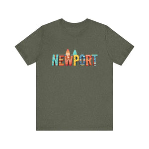 Newport Surfing Inspired Unisex Jersey Tee for Beach Lovers - Ocean State Styles