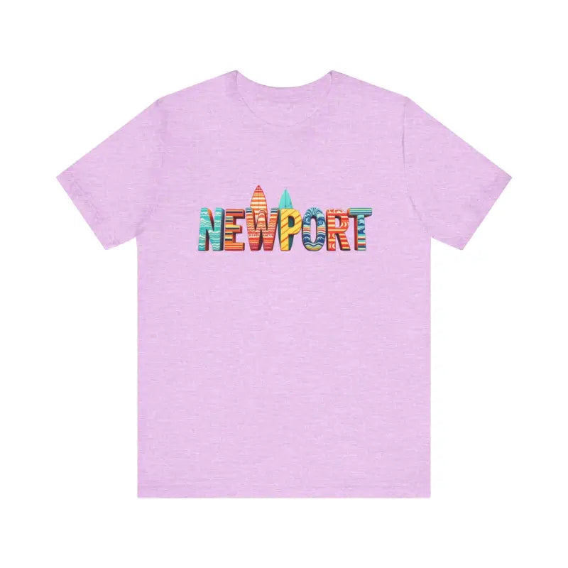 Newport Surfing Inspired Unisex Jersey Tee for Beach Lovers - Ocean State Styles