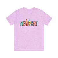 Newport Surfing Inspired Unisex Jersey Tee for Beach Lovers - Ocean State Styles