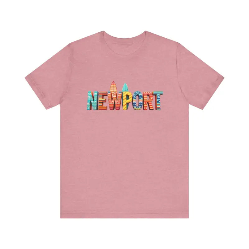 Newport Surfing Inspired Unisex Jersey Tee for Beach Lovers - Ocean State Styles