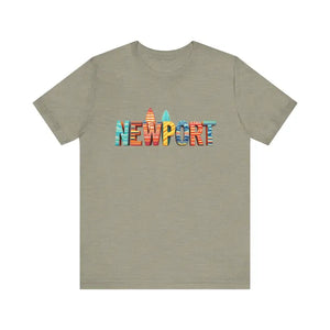 Newport Surfing Inspired Unisex Jersey Tee for Beach Lovers - Ocean State Styles