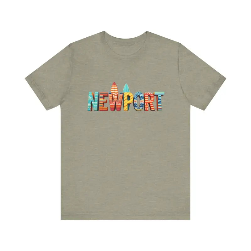 Newport Surfing Inspired Unisex Jersey Tee for Beach Lovers - Ocean State Styles