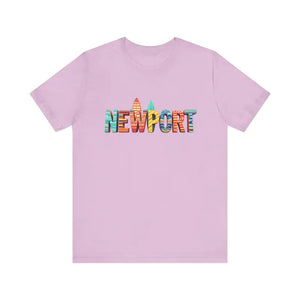 Newport Surfing Inspired Unisex Jersey Tee for Beach Lovers - Ocean State Styles