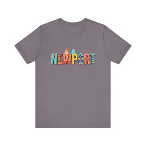 Newport Surfing Inspired Unisex Jersey Tee for Beach Lovers - Ocean State Styles