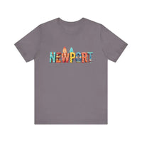 Newport Surfing Inspired Unisex Jersey Tee for Beach Lovers - Ocean State Styles