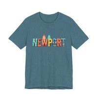 Newport Surfing Inspired Unisex Jersey Tee for Beach Lovers - Ocean State Styles