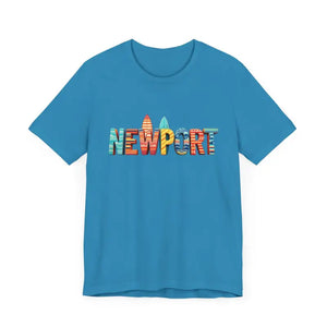 Newport Surfing Inspired Unisex Jersey Tee for Beach Lovers - Ocean State Styles