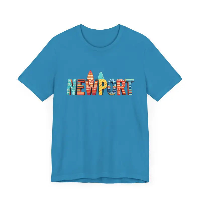 Newport Surfing Inspired Unisex Jersey Tee for Beach Lovers - Ocean State Styles