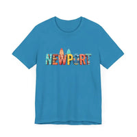 Newport Surfing Inspired Unisex Jersey Tee for Beach Lovers - Ocean State Styles