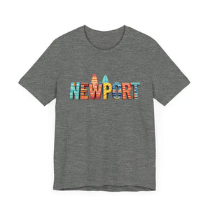 Newport Surfing Inspired Unisex Jersey Tee for Beach Lovers - Ocean State Styles