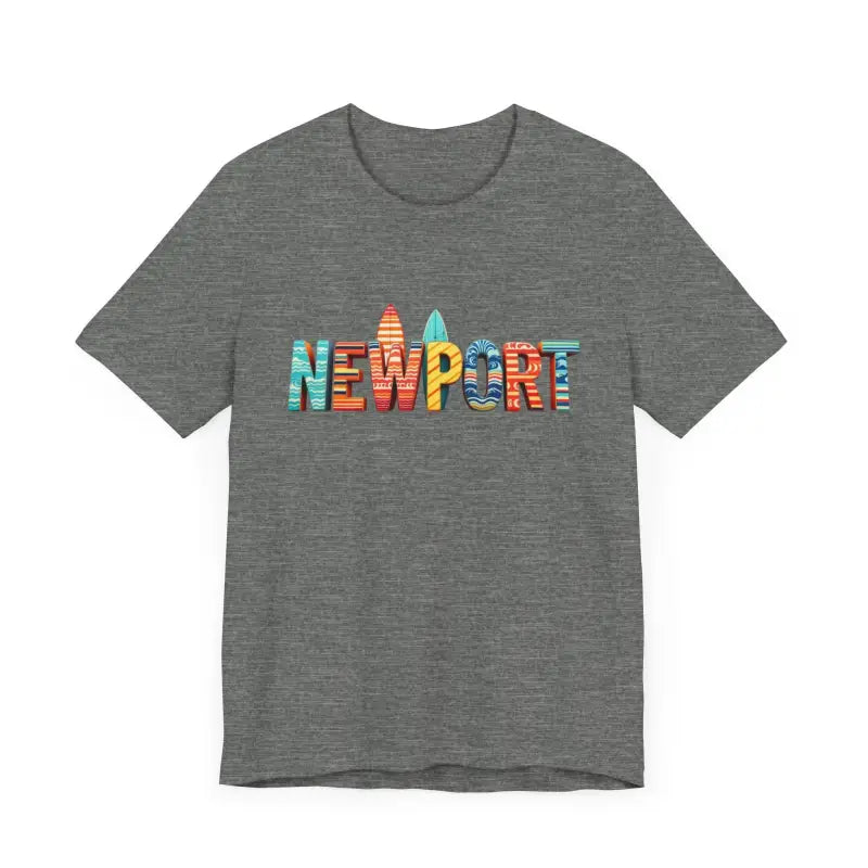 Newport Surfing Inspired Unisex Jersey Tee for Beach Lovers - Ocean State Styles