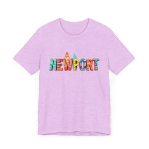 Newport Surfing Inspired Unisex Jersey Tee for Beach Lovers - Ocean State Styles