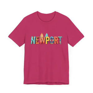Newport Surfing Inspired Unisex Jersey Tee for Beach Lovers - Ocean State Styles