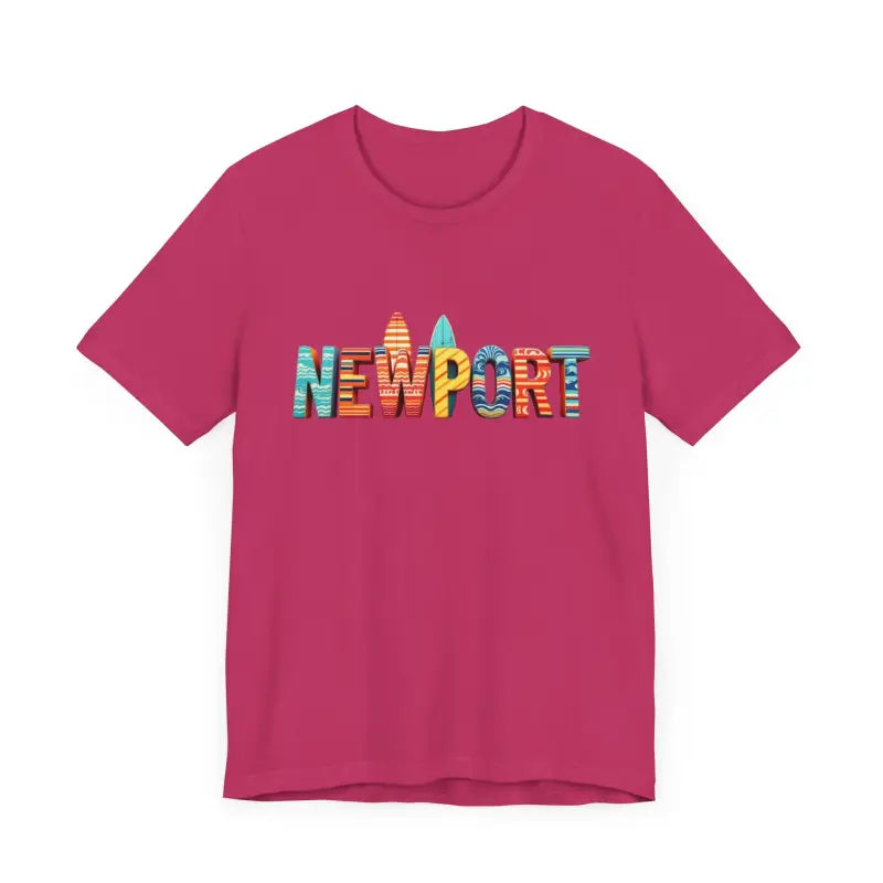 Newport Surfing Inspired Unisex Jersey Tee for Beach Lovers - Ocean State Styles
