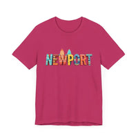 Newport Surfing Inspired Unisex Jersey Tee for Beach Lovers - Ocean State Styles