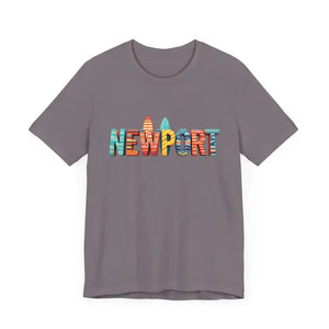 Newport Surfing Inspired Unisex Jersey Tee for Beach Lovers - Ocean State Styles