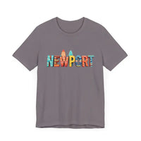 Newport Surfing Inspired Unisex Jersey Tee for Beach Lovers - Ocean State Styles