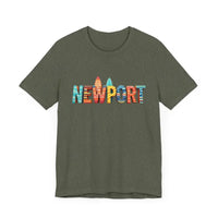 Newport Surfing Inspired Unisex Jersey Tee for Beach Lovers - Ocean State Styles