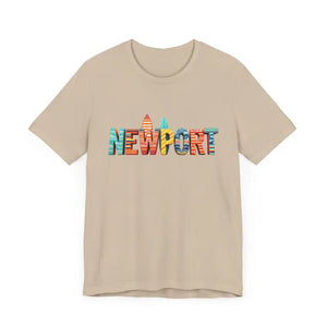 Newport Surfing Inspired Unisex Jersey Tee for Beach Lovers - Ocean State Styles