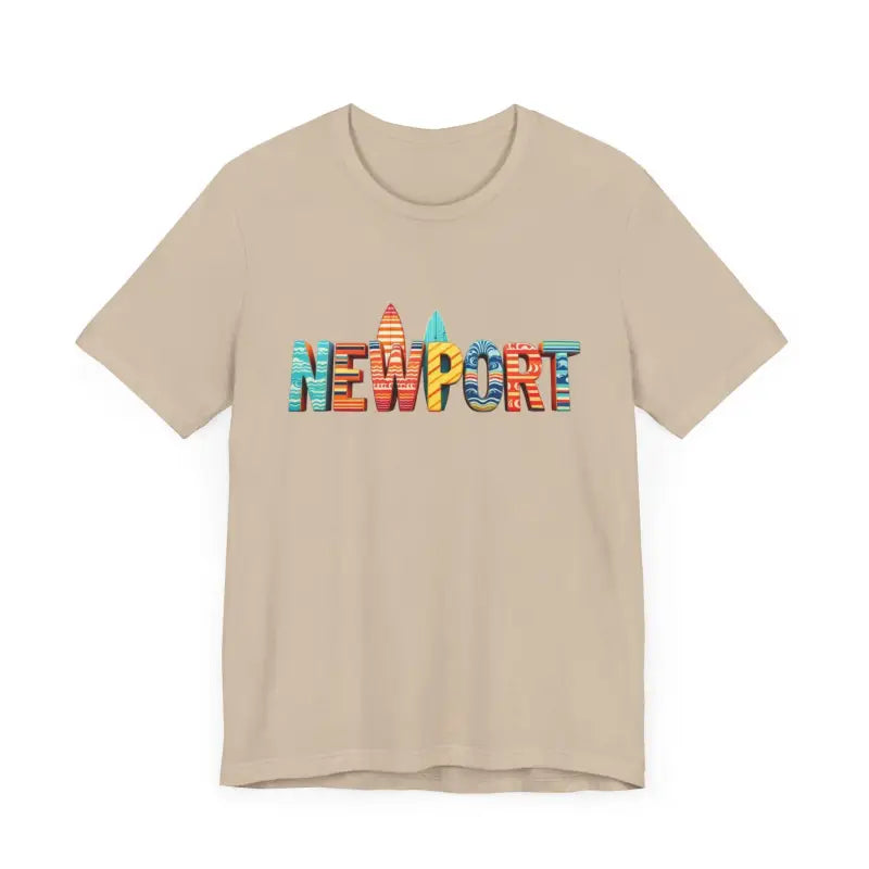 Newport Surfing Inspired Unisex Jersey Tee for Beach Lovers - Ocean State Styles