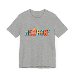 Newport Surfing Inspired Unisex Jersey Tee for Beach Lovers - Ocean State Styles