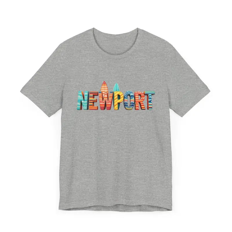 Newport Surfing Inspired Unisex Jersey Tee for Beach Lovers - Ocean State Styles