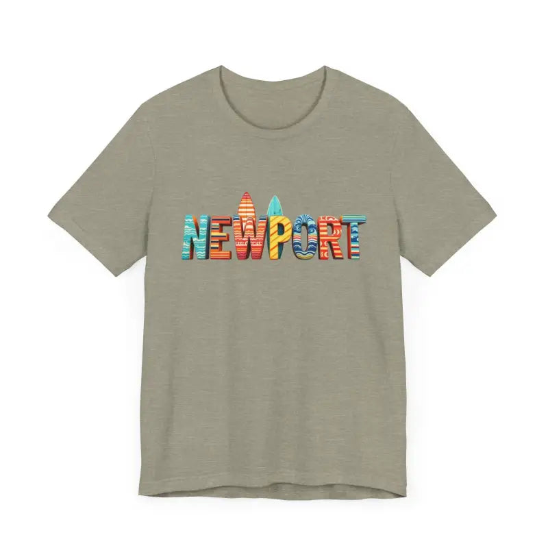 Newport Surfing Inspired Unisex Jersey Tee for Beach Lovers - Ocean State Styles