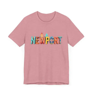 Newport Surfing Inspired Unisex Jersey Tee for Beach Lovers - Ocean State Styles