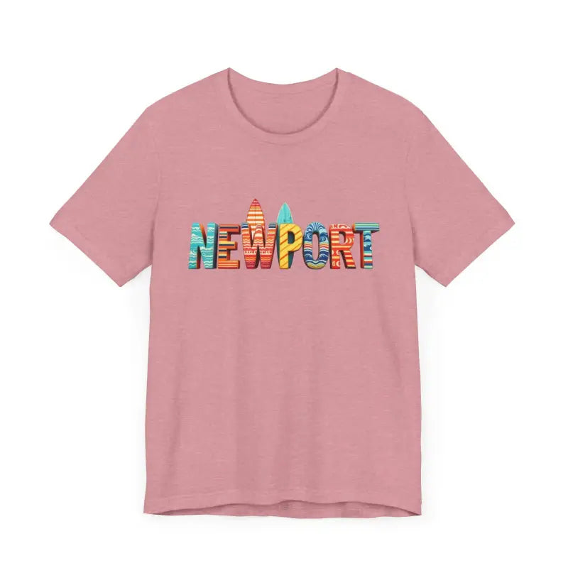 Newport Surfing Inspired Unisex Jersey Tee for Beach Lovers - Ocean State Styles