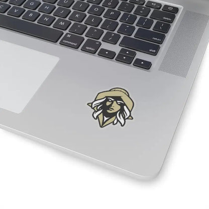 Laptop sticker featuring a woman with a hat for NKHS Lax Transparent Indoor Decor