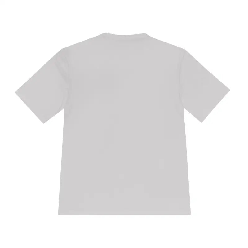 Gray short-sleeved t-shirt featuring Nobody Likes a Shady Beach design for unisex wear
