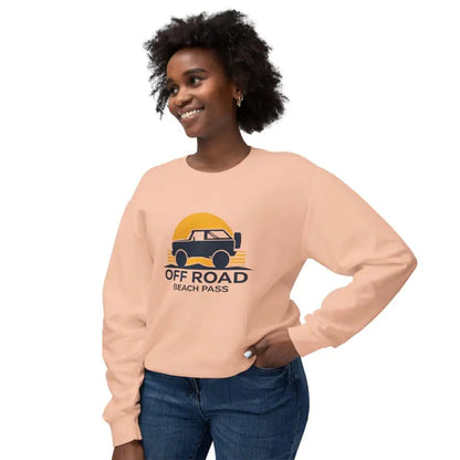 Peach-colored Off Road Beach Pass Sweatshirt for a stylish and comfortable look