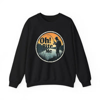 Oh Bite Me Fishing Crewneck Sweatshirt for Anglers - Ocean State Styles