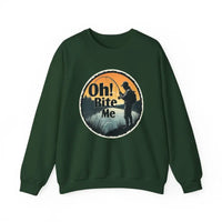 Oh Bite Me Fishing Crewneck Sweatshirt for Anglers - Ocean State Styles
