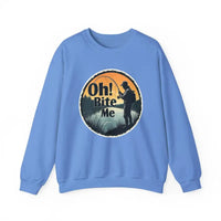 Oh Bite Me Fishing Crewneck Sweatshirt for Comfort and Style - Ocean State Styles