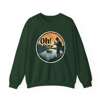 Oh Bite Me Fishing Crewneck Sweatshirt for Comfort and Style - Ocean State Styles