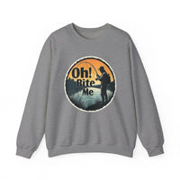 Oh Bite Me Fishing Crewneck Sweatshirt for Comfort and Style - Ocean State Styles